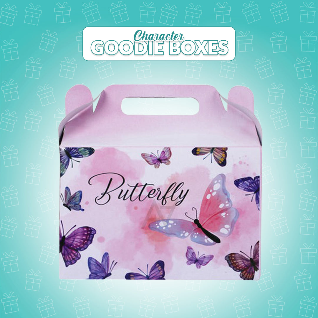 Pack of 10 - Butterfly Theme Goodie Boxes - Ali Akbar Decoration - Aliakbardecoration