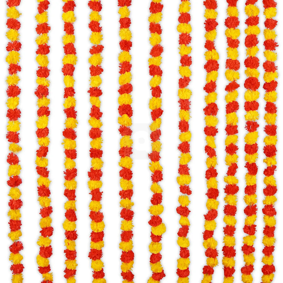 Pom Pom Garland - Lari for Mehndi Mayon Dholki Decoration - Aliakbardecoration