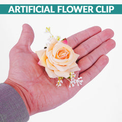 Fashion Flower Rose Hair Hairpin  For Woman Wedding Bridal Hair Clip Gifts