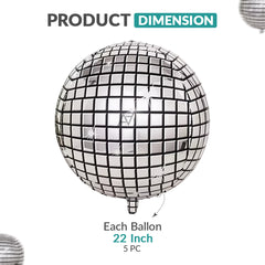 3D ObsZ Foil Balloon Set (5 Pcs) – Party Decor Balloons