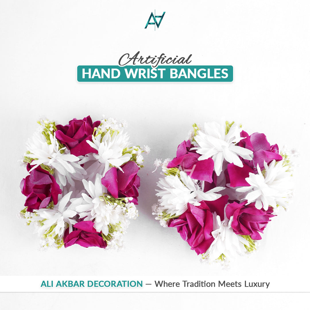 Artificial Hand Gajray Bangles 2 pc pair