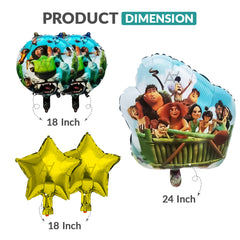 The Croods 5 Pcs Foil Balloon Pack | Party Supplies by Ali Akbar Decoration