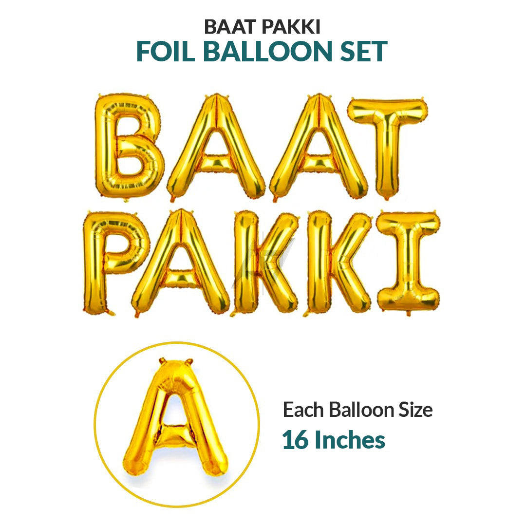 Baat Pakki Foil Balloons Set