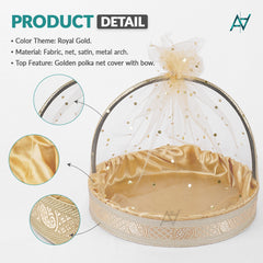 Set of 3 – Round Satin Basket Set in 8 Multi Colors | Ali Akbar Decoration