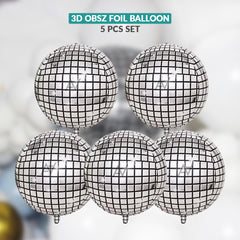 3D ObsZ Foil Balloon Set (5 Pcs) – Party Decor Balloons