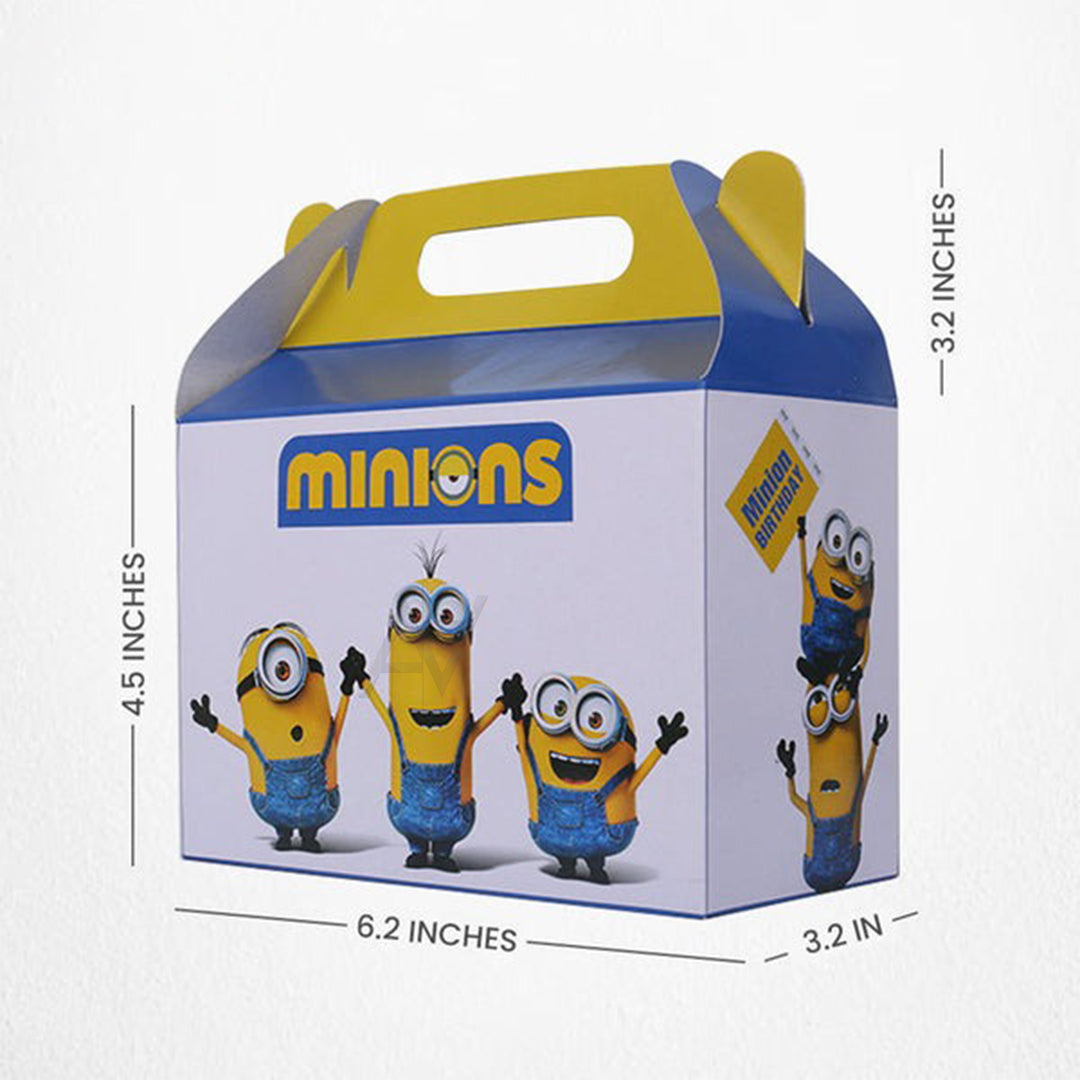 Pack of 10 - Minions Theme Goodie Boxes - Ali Akbar Decoration