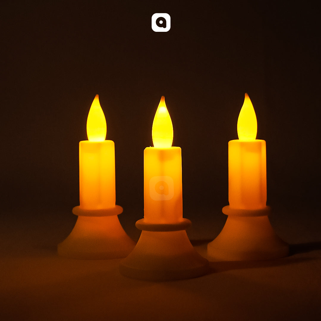 LED Candle Lamps – 12 Pcs Flameless Candle Lights for Home & Events