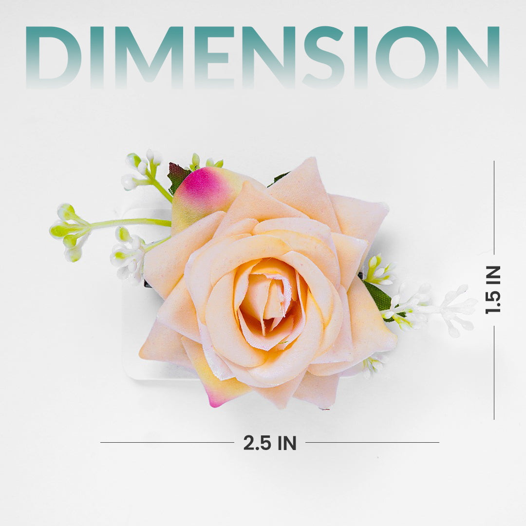 Fashion Flower Rose Hair Hairpin  For Woman Wedding Bridal Hair Clip Gifts