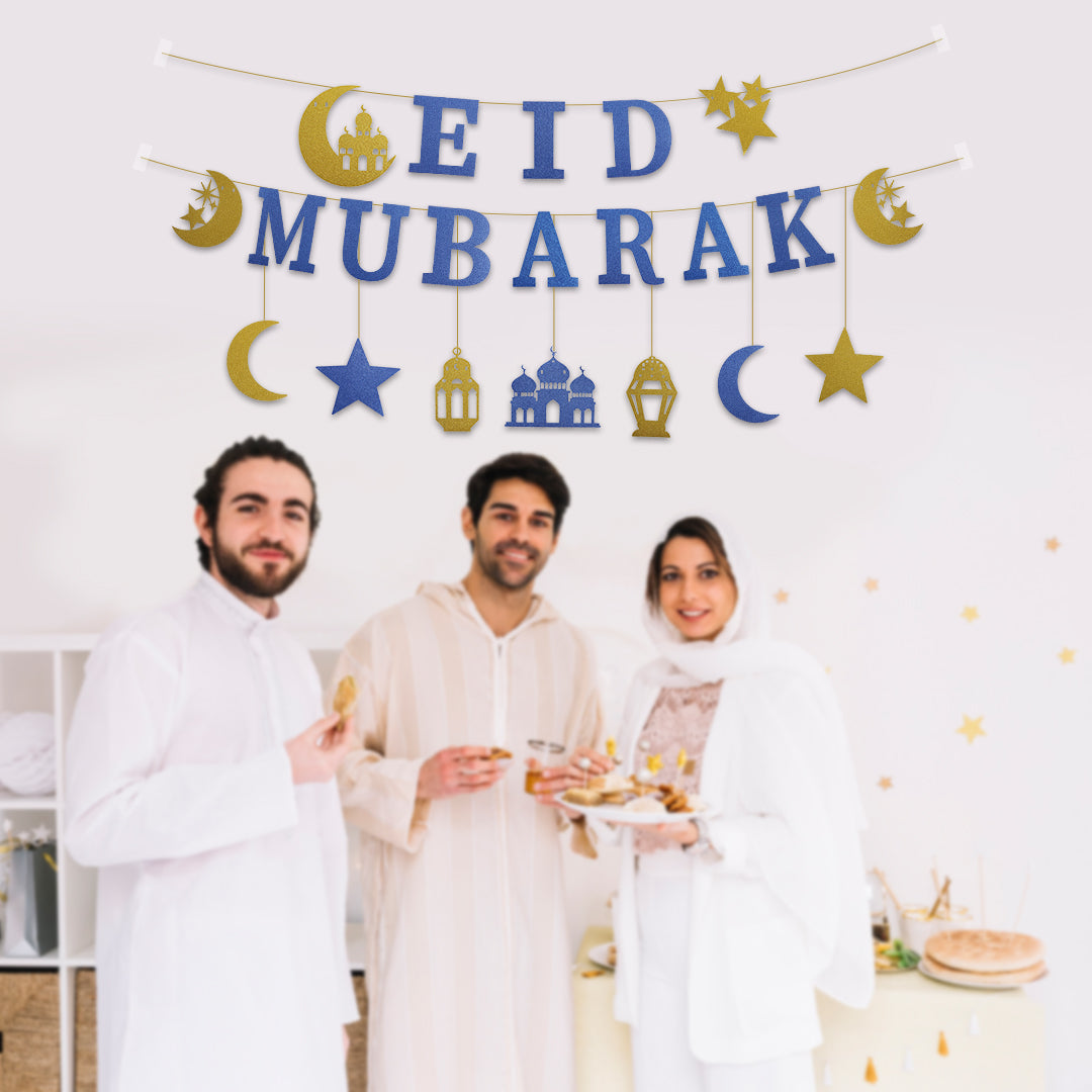 Eid Mubarak hanging banner kit