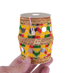 Pack of 10 - Multi Color Dhol Shape Nikkah Pouches