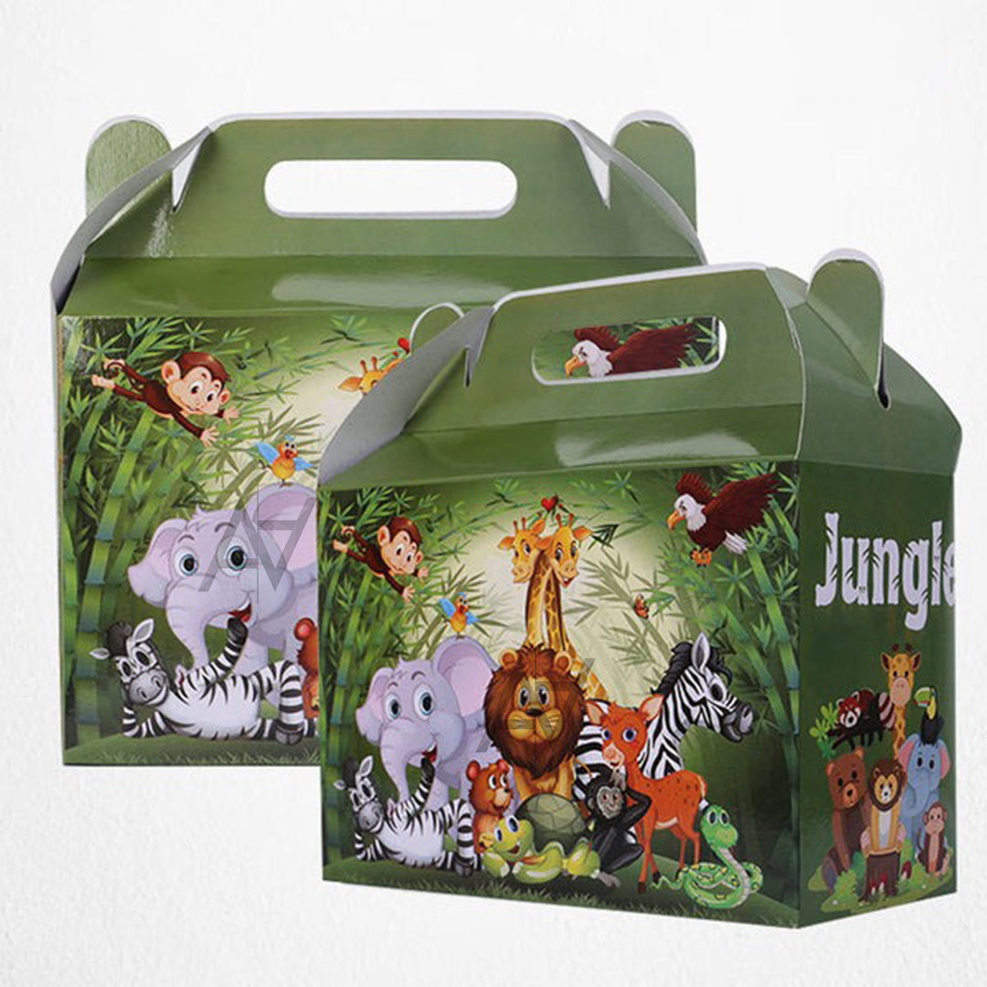 Pack of 10 - Jungle Theme Goodie Boxes - Ali Akbar Decoration