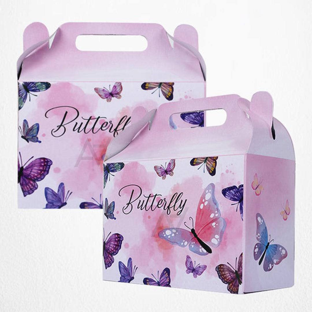 Pack of 10 - Butterfly Theme Goodie Boxes - Ali Akbar Decoration - Aliakbardecoration