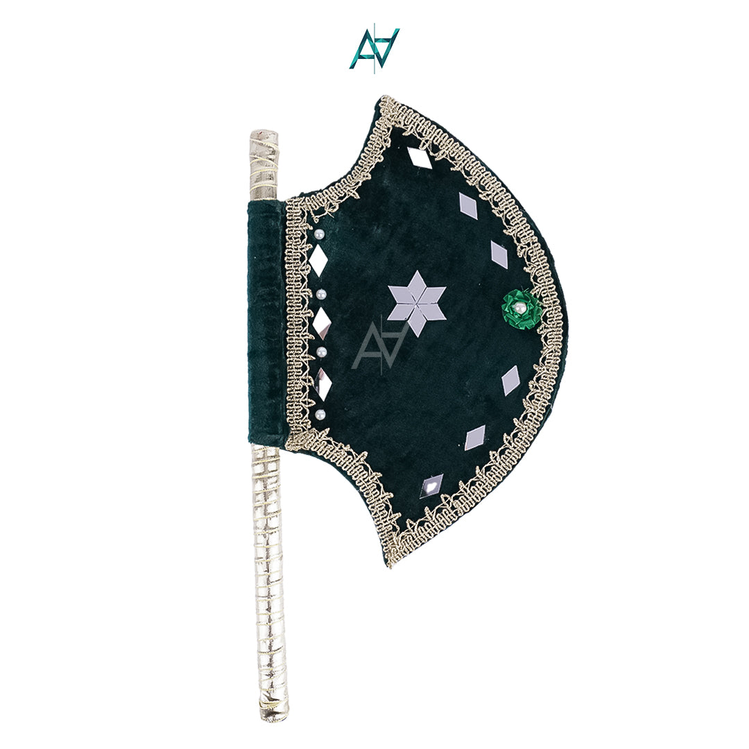 Velvet Hand Fan for Weddings & Mehndi Events