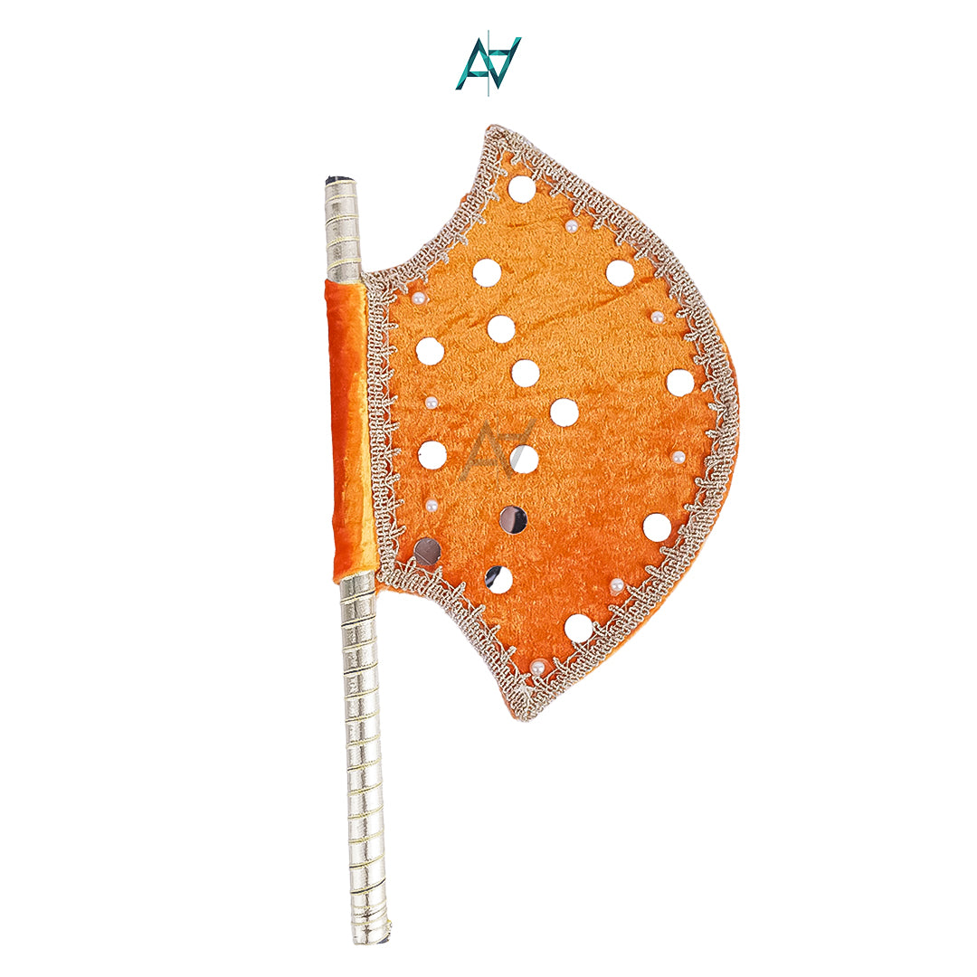 Velvet Hand Fan for Weddings & Mehndi Events