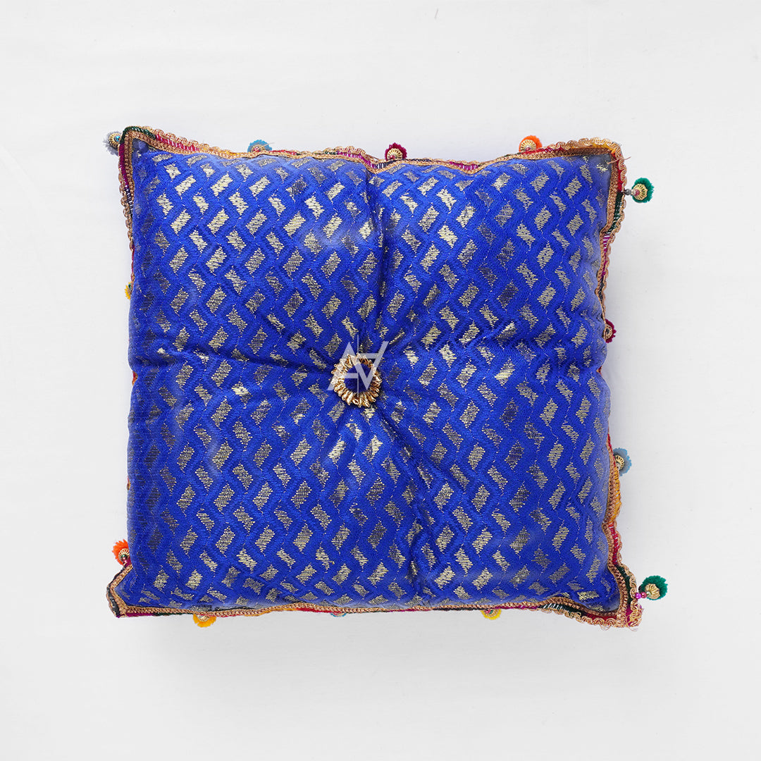 Jamawar Fabric Pillow: Traditional Wedding Decor