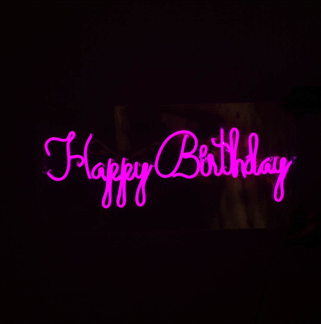 Happy Birthday Neon Sign