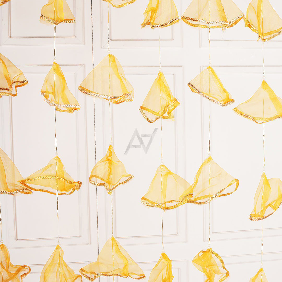 Pack of 12 - Net Hanging Garlands/ Lariyaan