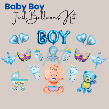 Baby Boy Foil Balloon Kit