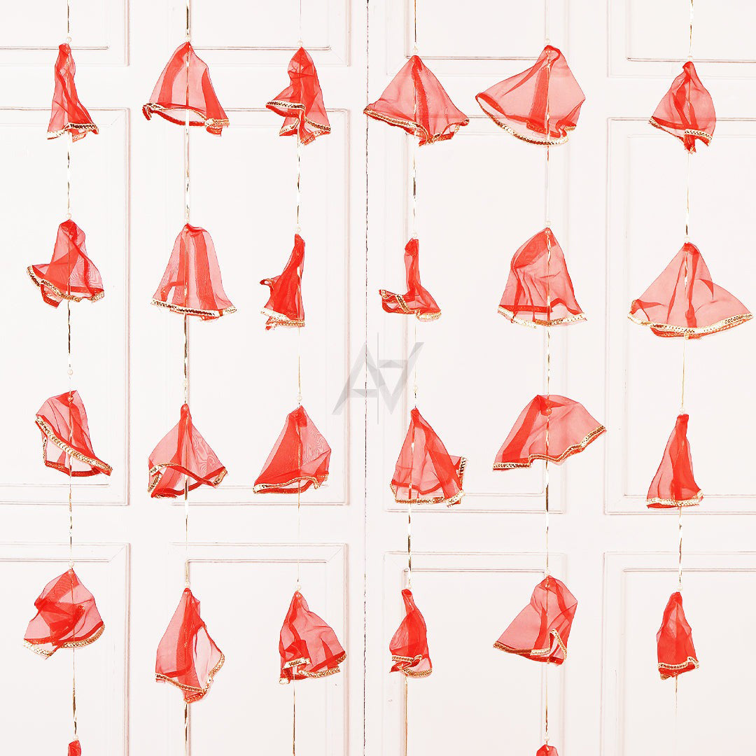 Pack of 12 - Net Hanging Garlands/ Lariyaan