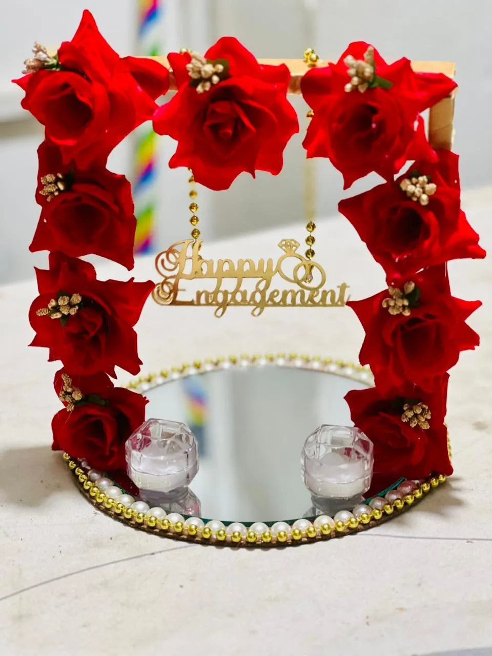 Doodh Pilai Glass Tray -  Wedding Tray