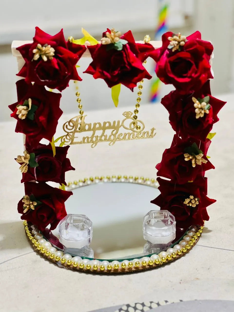 Doodh Pilai Glass Tray -  Wedding Tray
