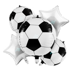 Pack of 10 - Football Foil Balloon - 5 Pcs Set - Ali Akbar decoration