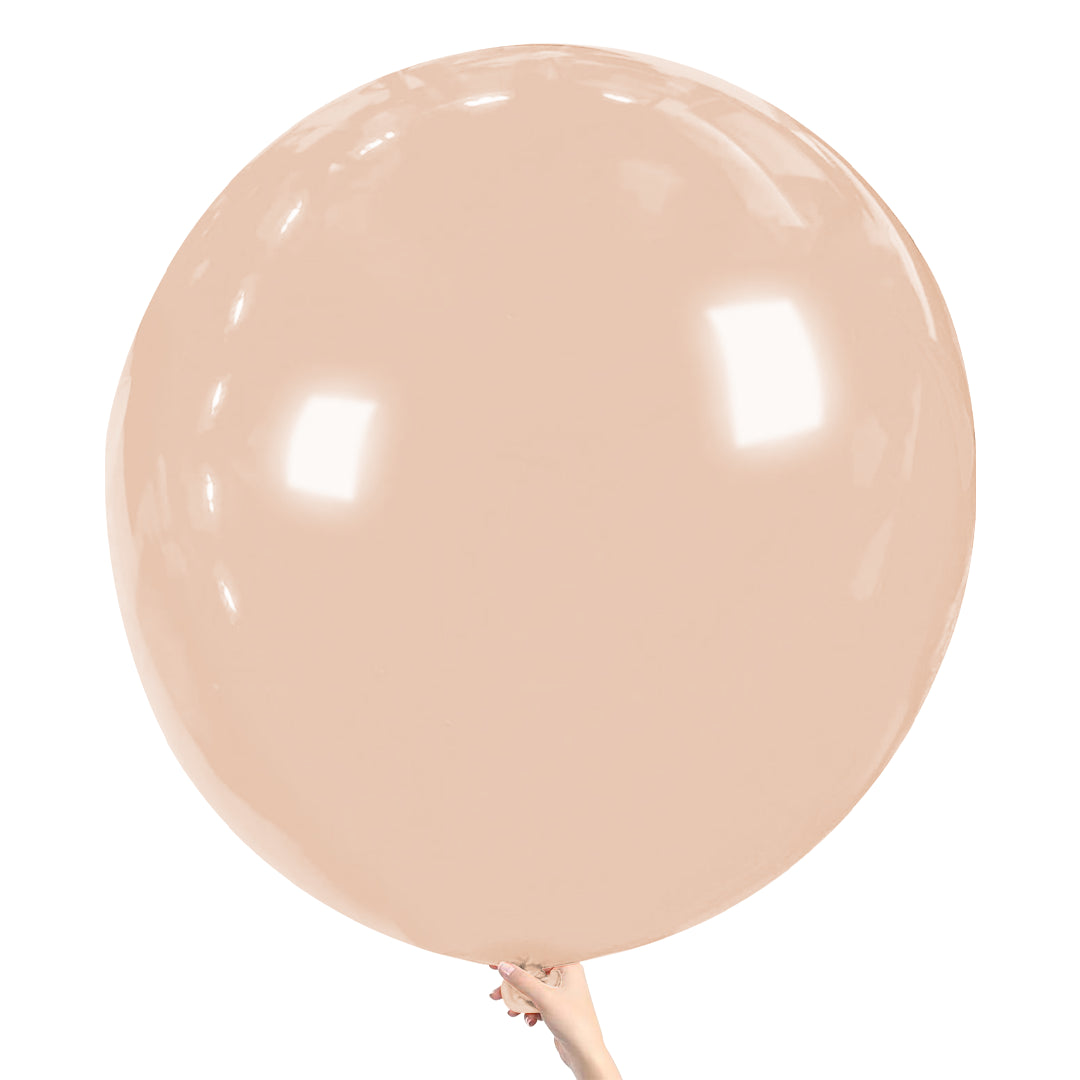 Apricot Giant Latex Balloon – 36 inch Oversized Party Balloon for Decor & Photos - Aliakbardecoration