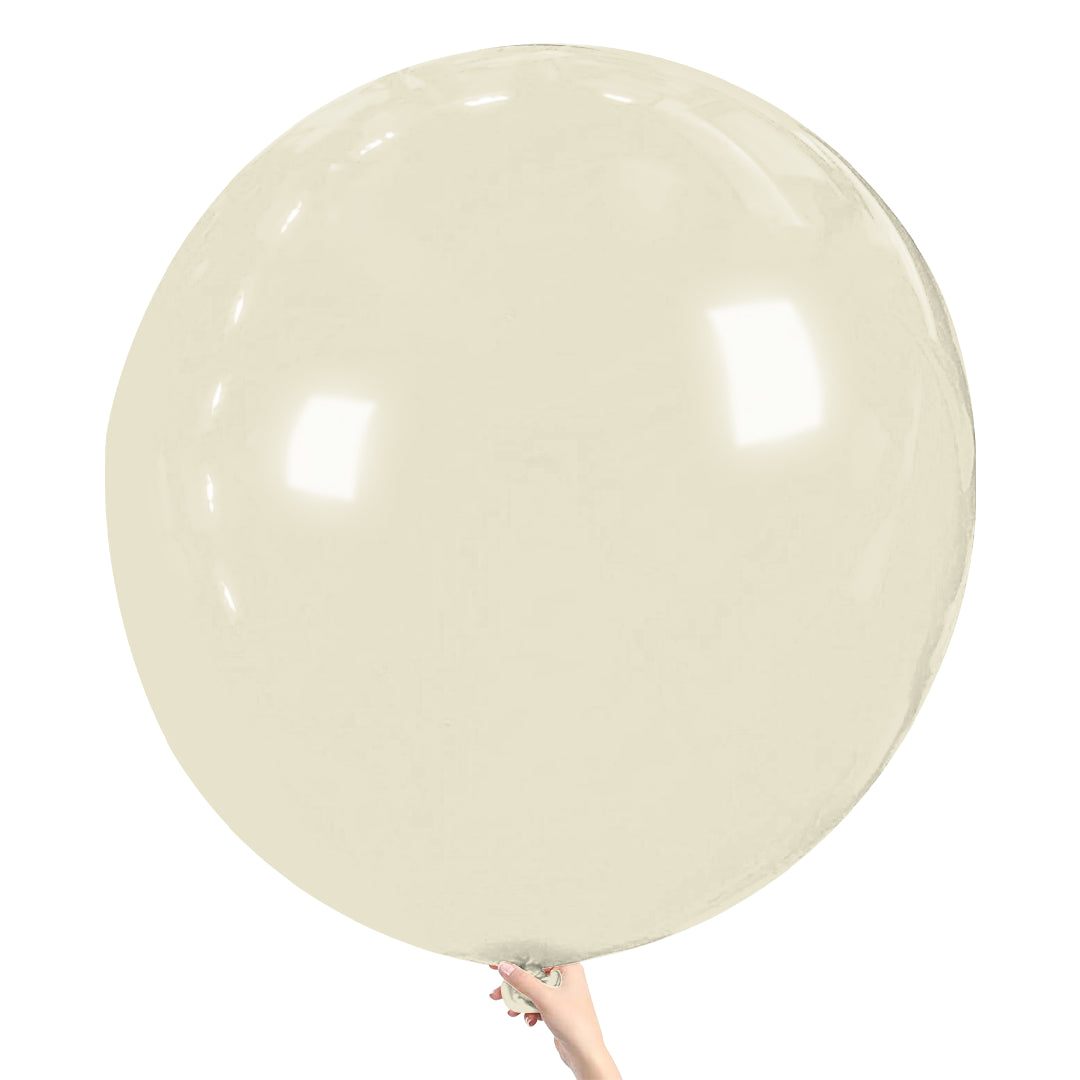 Pale Yellow Giant Latex Balloon – 36 inch Oversized Party Balloon for Decor & Photos - Aliakbardecoration