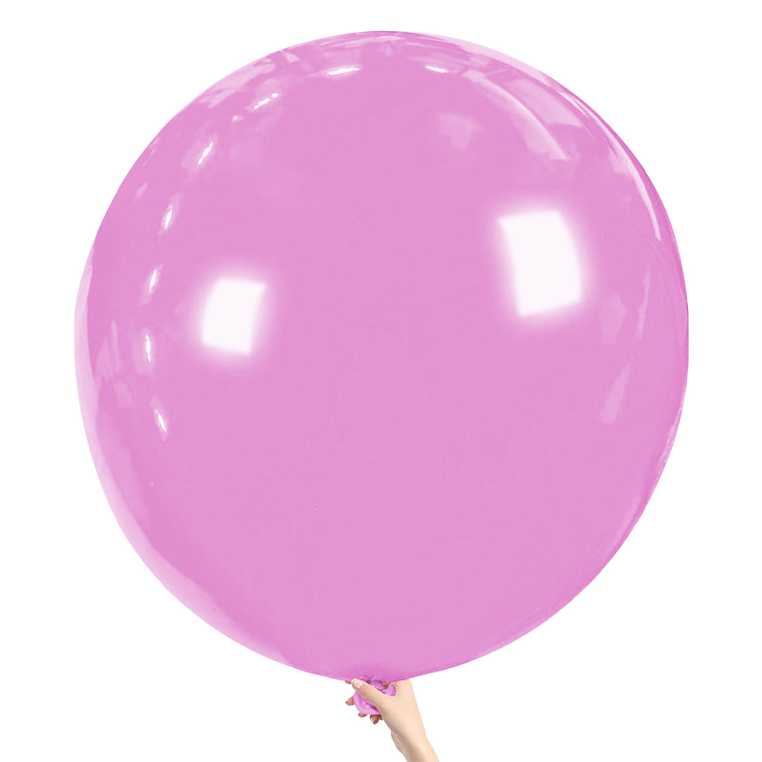 Hot Pink Giant Latex Balloon – 36 inch Oversized Party Balloon for Decor & Photos - Aliakbardecoration