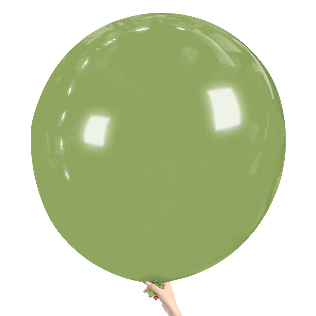 Olive Green Giant Latex Balloon – 36 inch Oversized Party Balloon for Decor & Photos - Aliakbardecoration