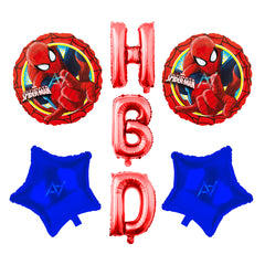 Pack of 10 - HBD Foil Balloons - 5 pcs foil balloons Set - Ali Akbar decoration