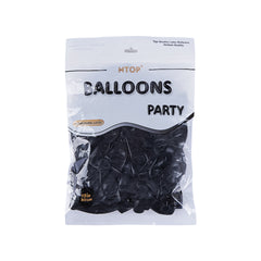 Pack of 100 - 12 Inches Black Latex Balloon