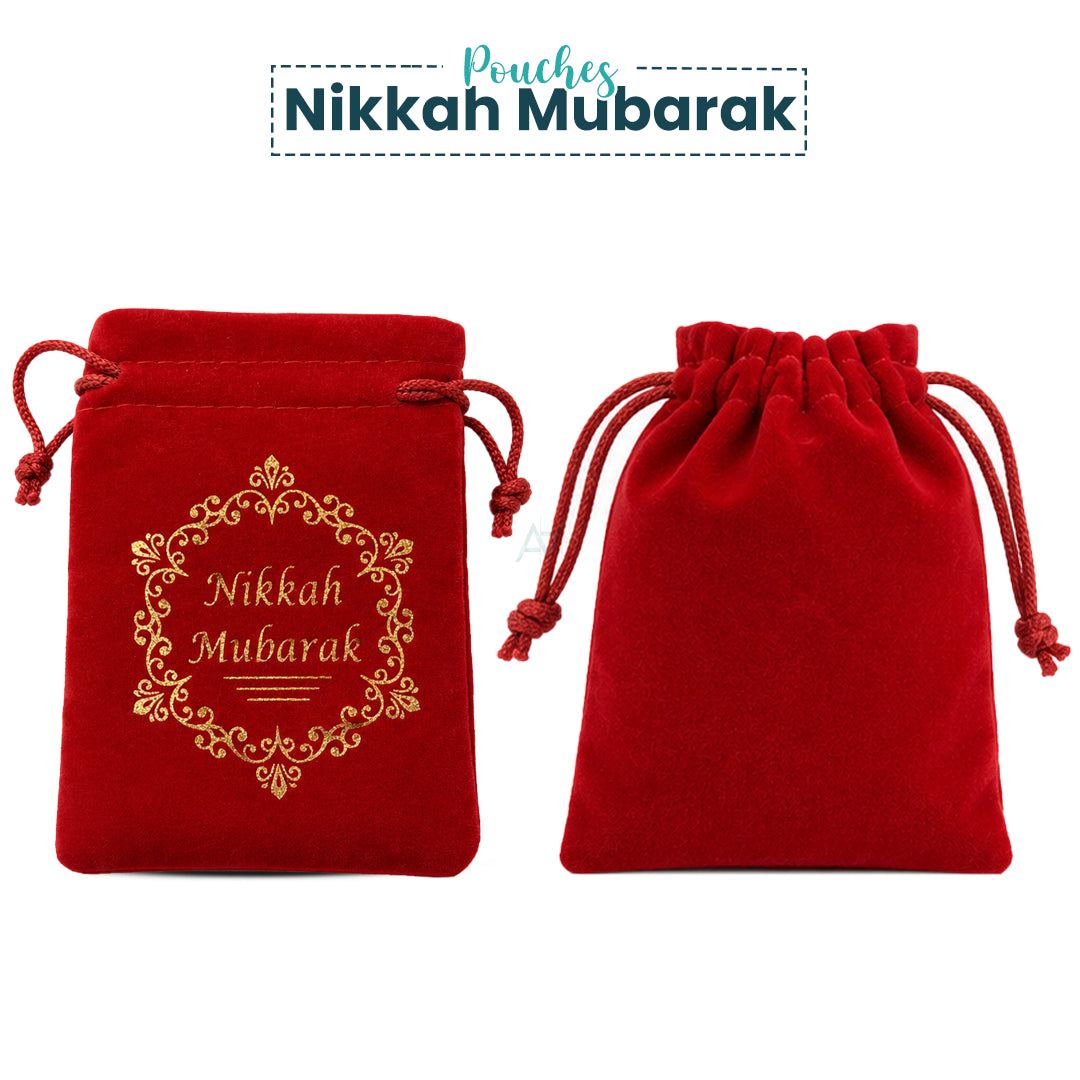Nikkah Mubarak Velvet Pouch