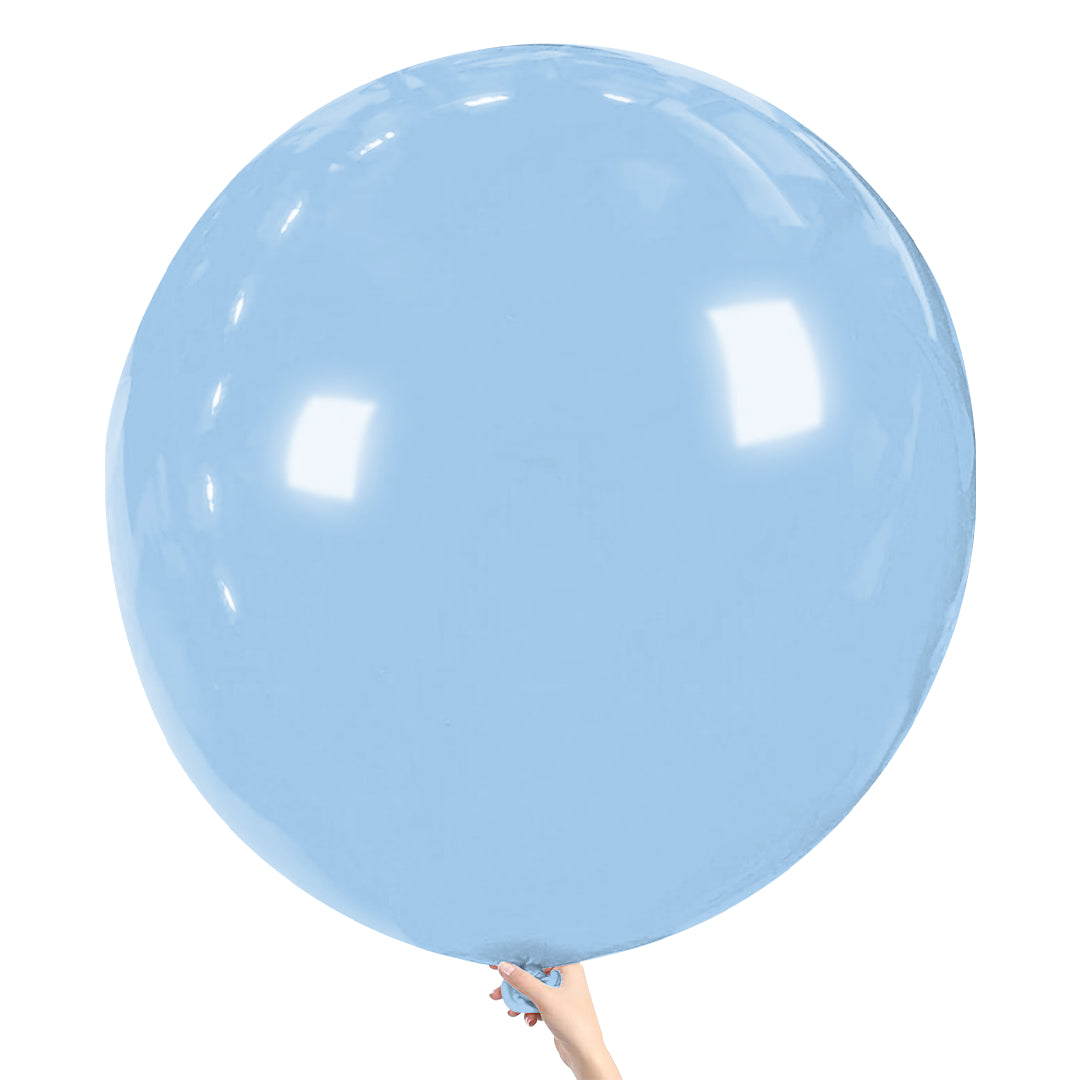 Misty Blue Latex Balloon – 36 inch Oversized Party Balloon for Decor & Photos - Aliakbardecoration