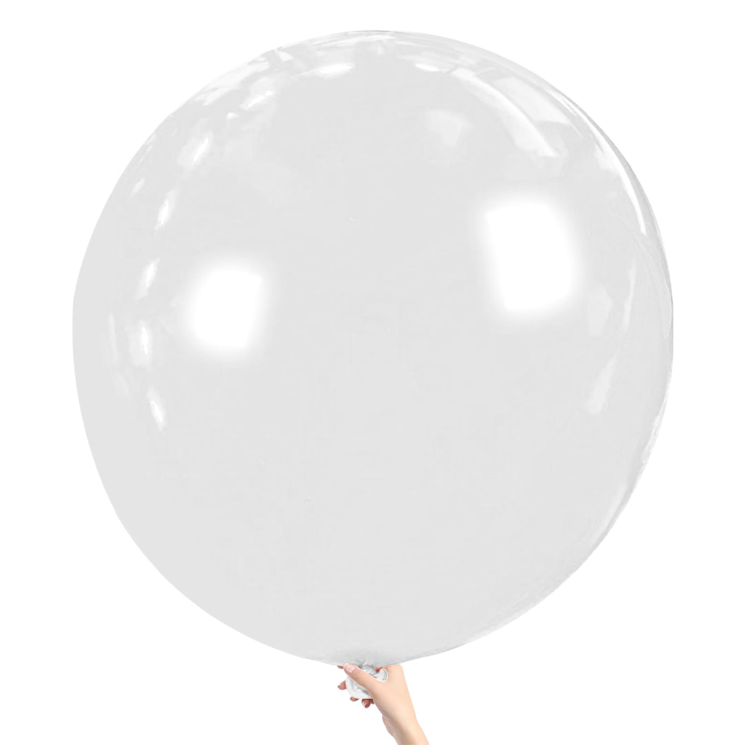 White Giant Latex Balloon – 36 inch Oversized Party Balloon for Decor & Photos - Aliakbardecoration