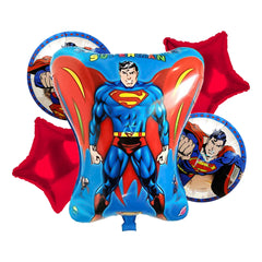 Pack of 10 - Superman Foil balloons -  5 pcs Set -  Ali Akbar decoration