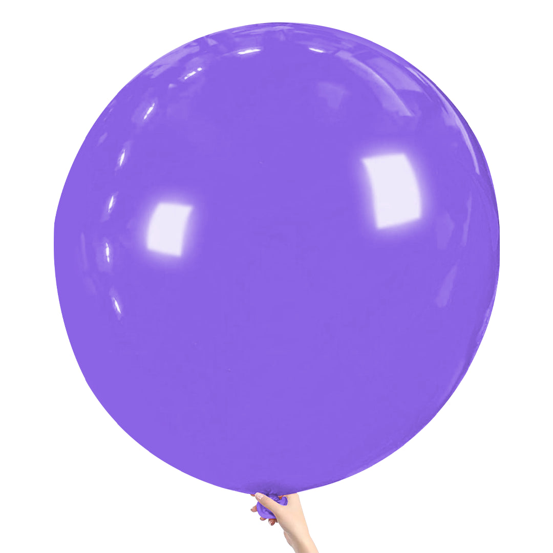 Purple Giant Latex Balloon – 36 inch Oversized Party Balloon for Decor & Photos - Aliakbardecoration