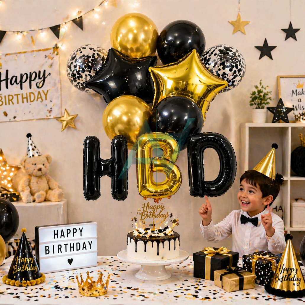 Happy Birthday Foil Balloons Set