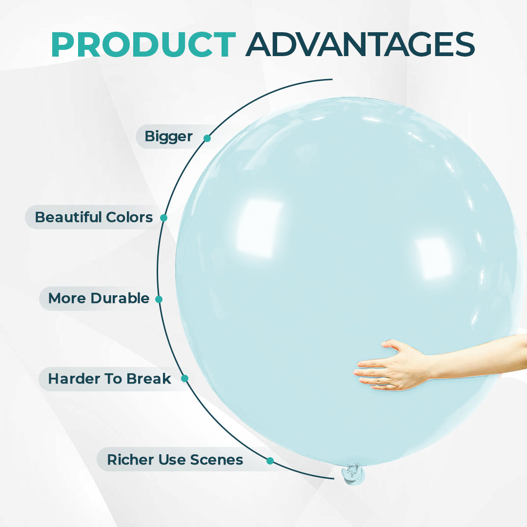 Baby Green Giant Latex Balloon – 36 inch Oversized Party Balloon for Decor & Photos - Aliakbardecoration