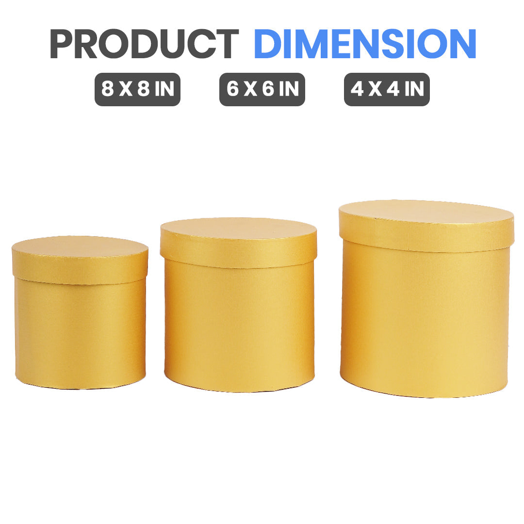 Set of 3 Round Bokeh Boxes