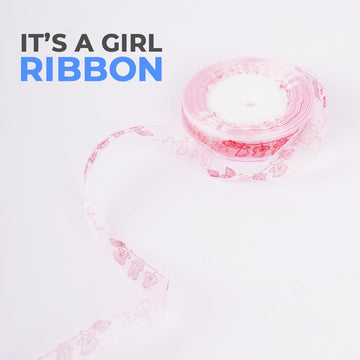 Printed Ribbons Its a Girl 20 Yard - Aliakbardecoration