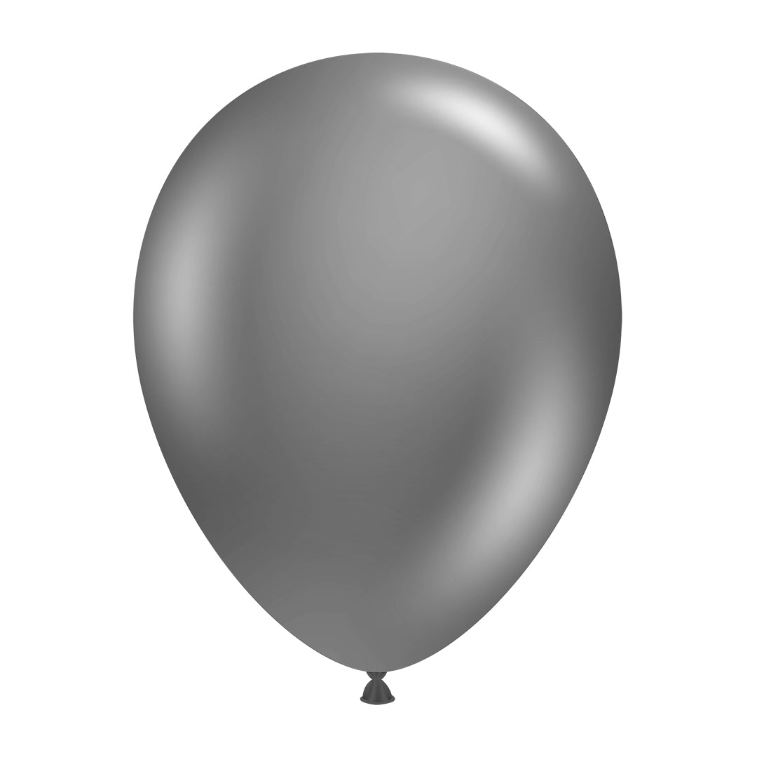 Pack of 100 - 12 Inches Grey Latex Balloon