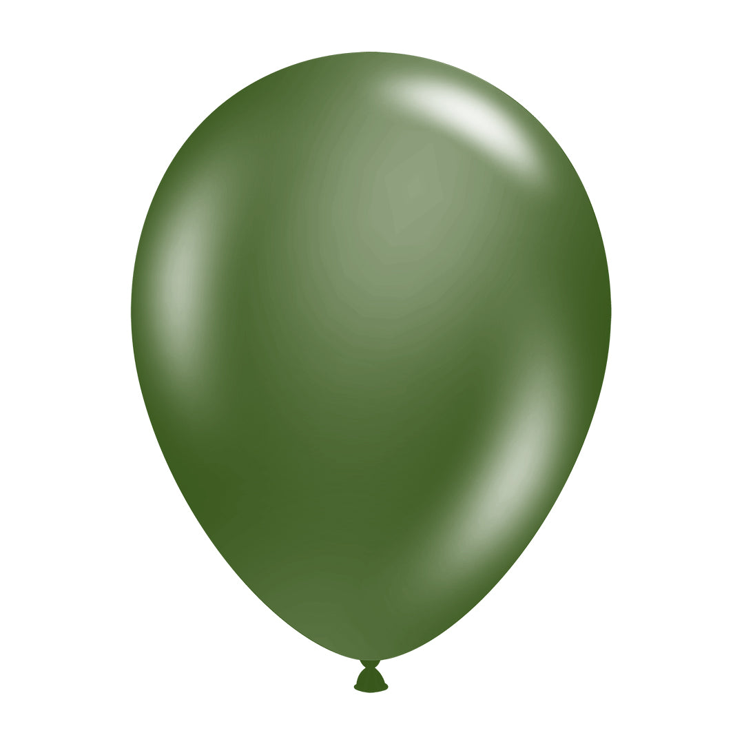 Green latex balloon