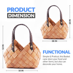 Handmade Flower Basket Gift Basket 2 Pcs Set With Handle