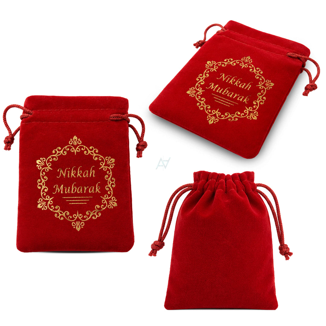Nikkah Mubarak Velvet Pouch