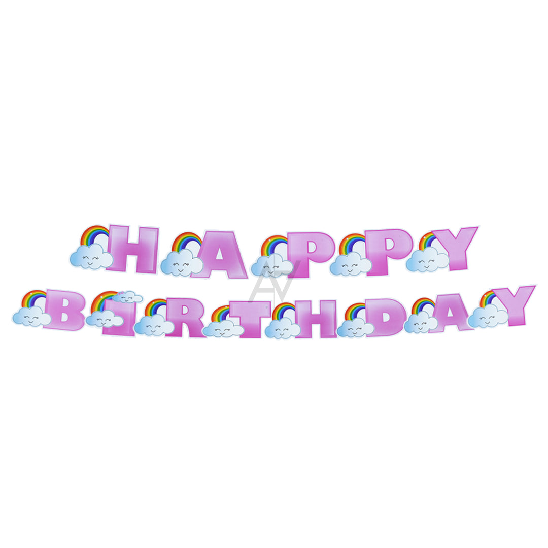 Happy Birthday Bunting Banner