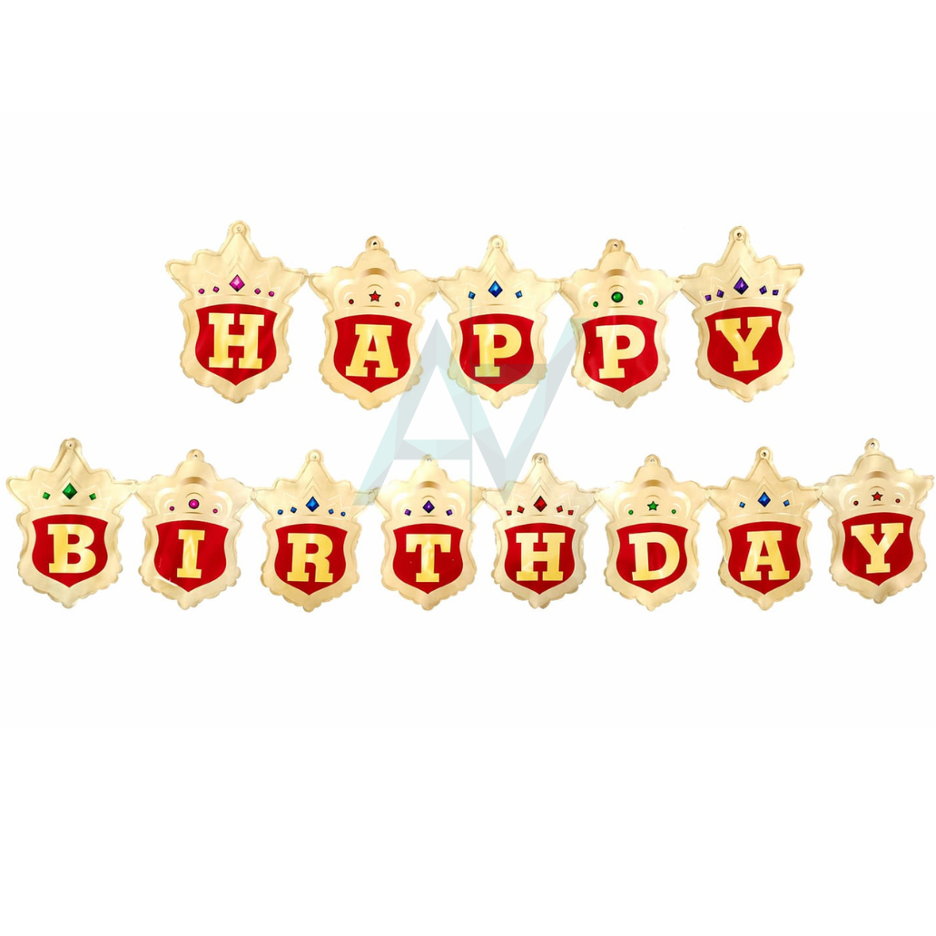 Happy Birthday Foil Balloon Banner