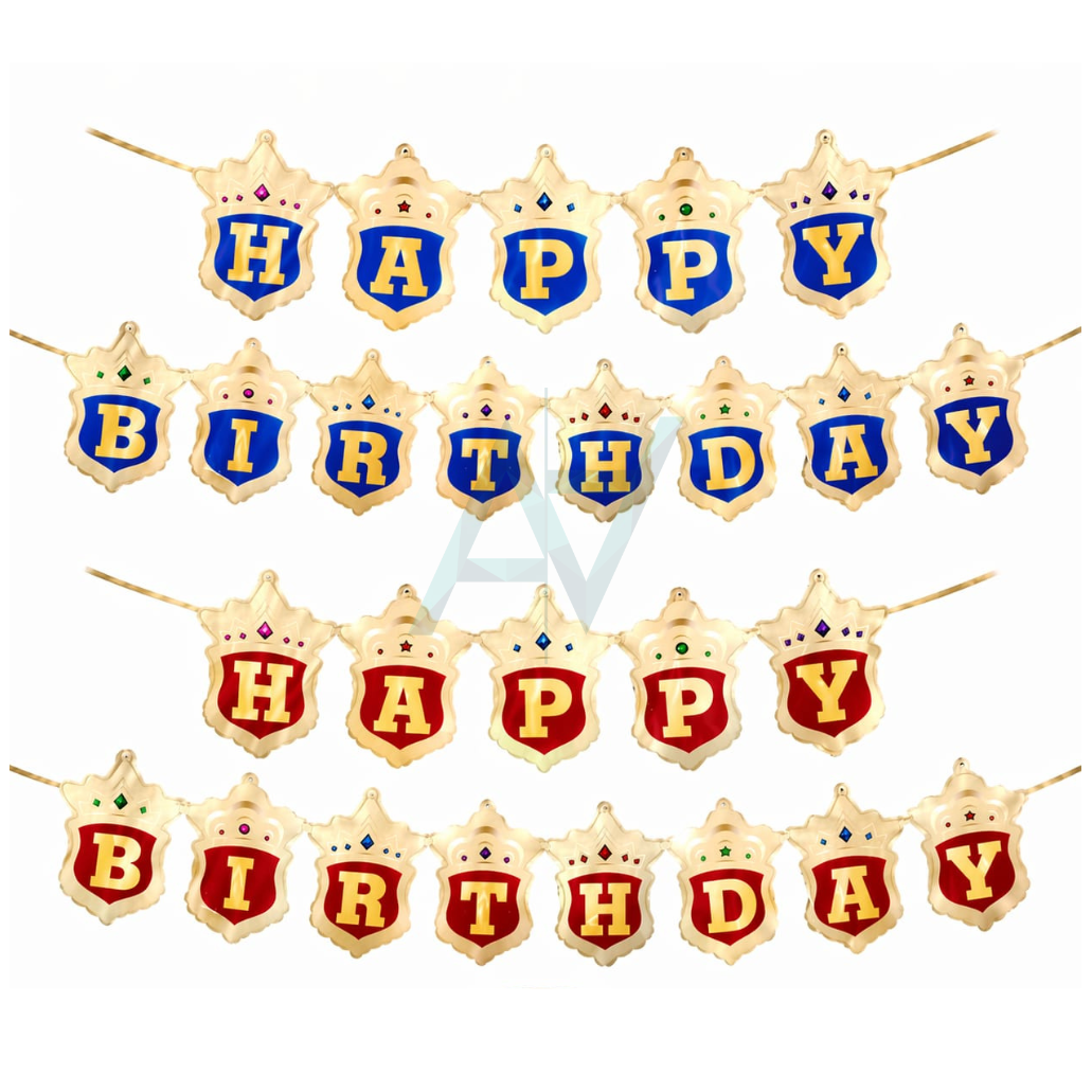 Happy Birthday Foil Balloon Banner