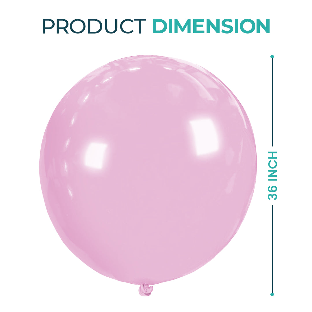 Lilac Pink Giant Latex Balloon – 36 inch Oversized Party Balloon for Decor & Photos - Aliakbardecoration