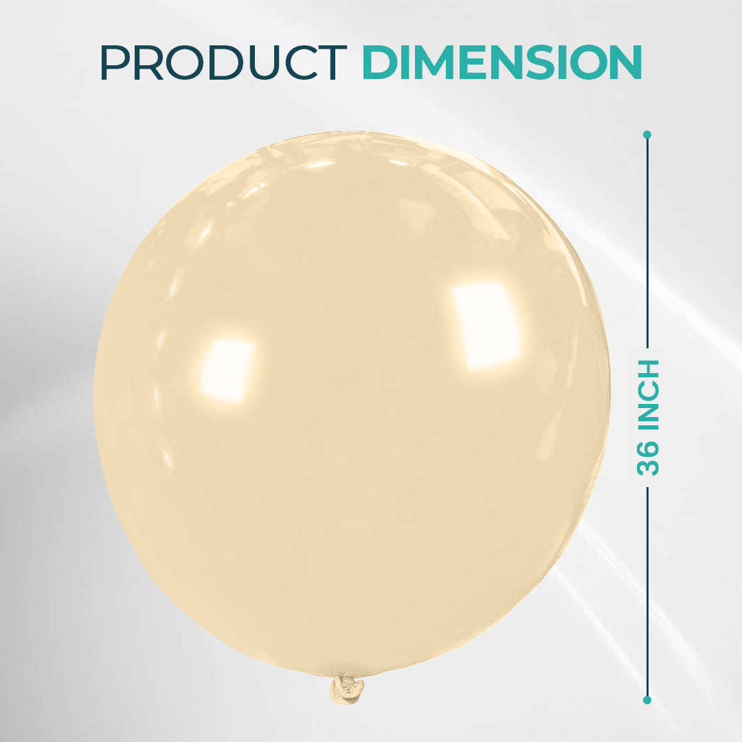 Tawny Giant Latex Balloon – 36 inch Oversized Party Balloon for Decor & Photos - Aliakbardecoration